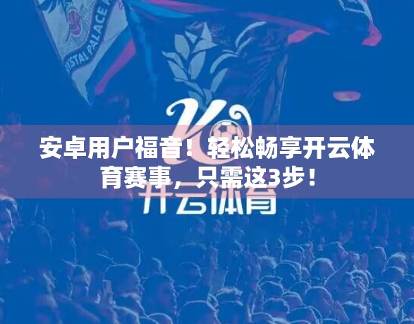 安卓用户福音！轻松畅享开云体育赛事，只需这3步！