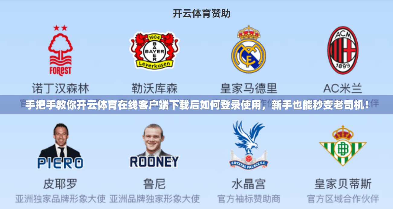 手把手教你开云体育在线客户端下载后如何登录使用，新手也能秒变老司机！
