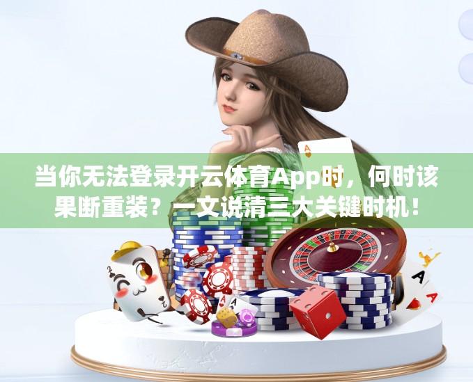 当你无法登录开云体育App时，何时该果断重装？一文说清三大关键时机！