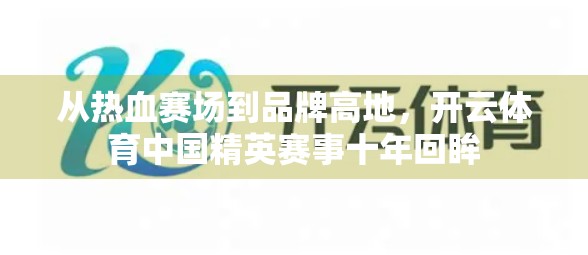 从热血赛场到品牌高地，开云体育中国精英赛事十年回眸