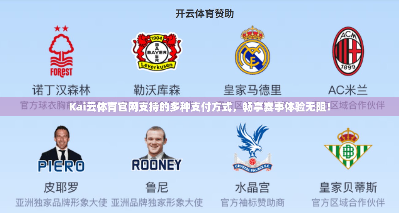 Kai云体育官网支持的多种支付方式，畅享赛事体验无阻！
