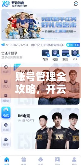 账号管理全攻略，开云体育网页登录后，如何高效掌控你的数字身份？