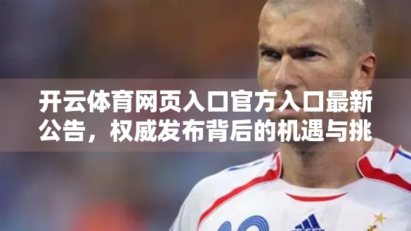 开云体育网页入口官方入口最新公告，权威发布背后的机遇与挑战，你真的看懂了吗？